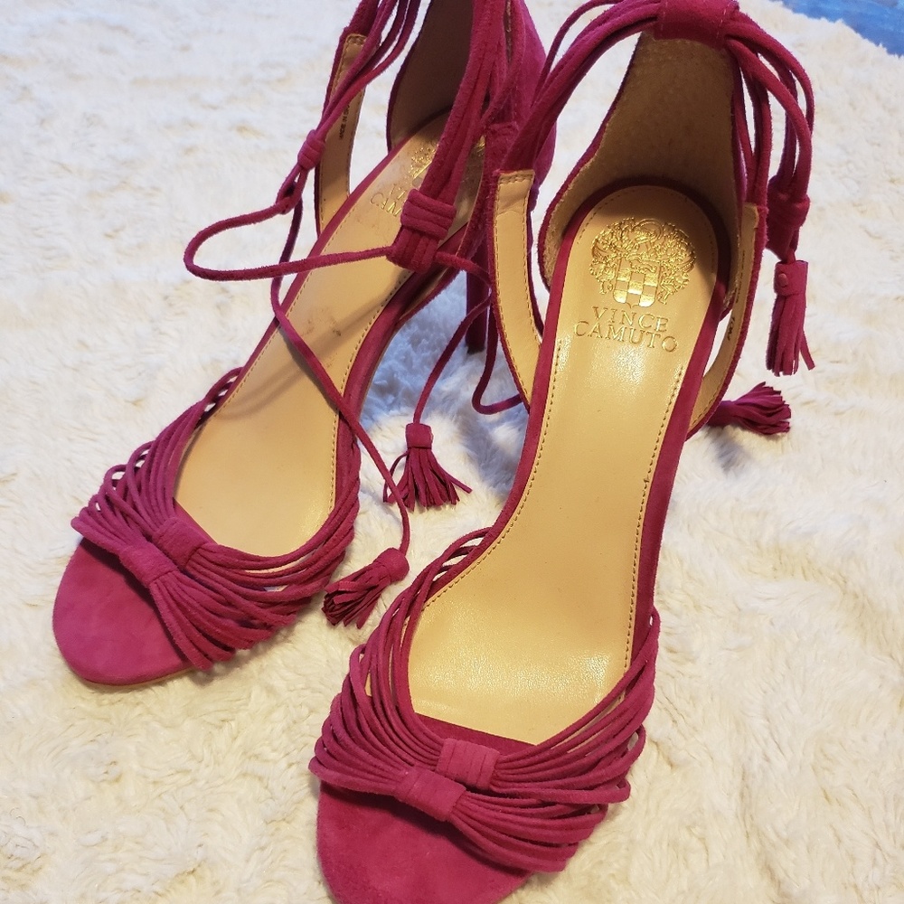 Vince Camuto Womens Tie Up Heels Size 10 - Picture 3 of 3